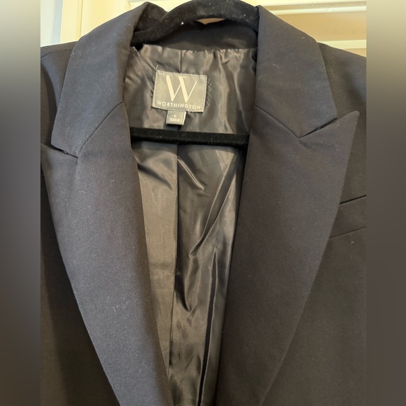 Worthington Women’s Suit Elegant Black Blazer and Trousers - Picture 7 of 13